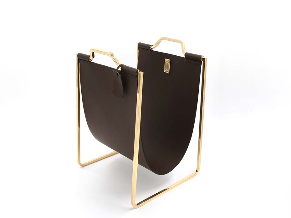 Подставка под сумки Furnitek FG-114 полированная латунь