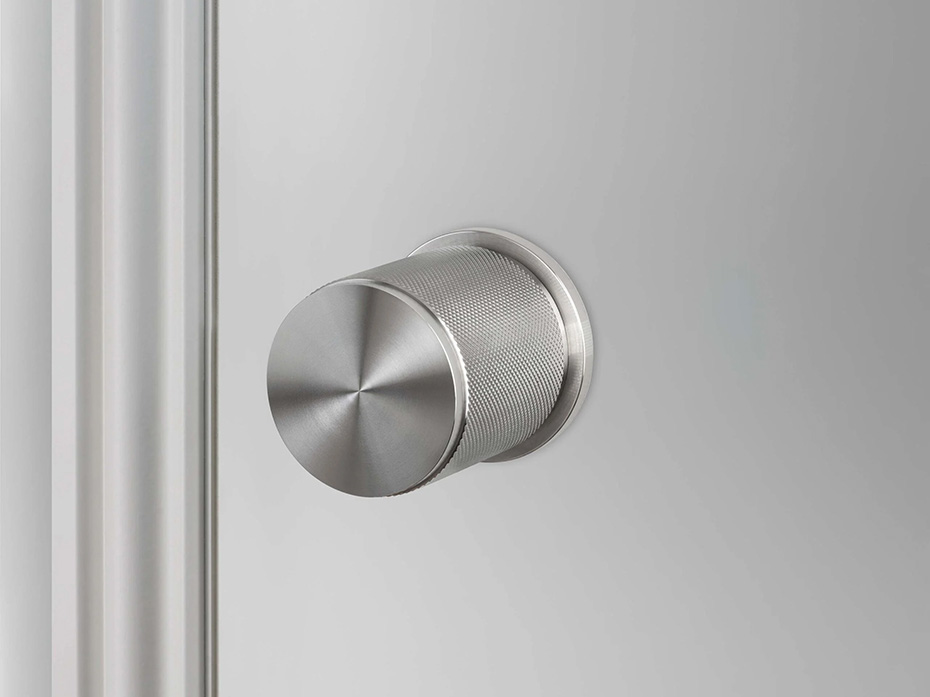 Дверная ручка-кноб D-50mm Buster and Punch Linear GDK-07254 матовый хром