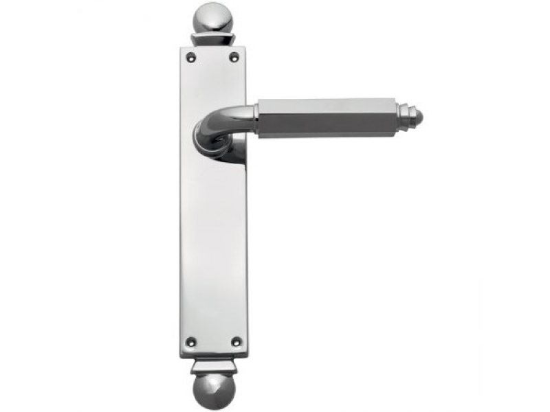 Дверная ручка на планке Enrico Cassina ANNELISE C09510 полированный хром