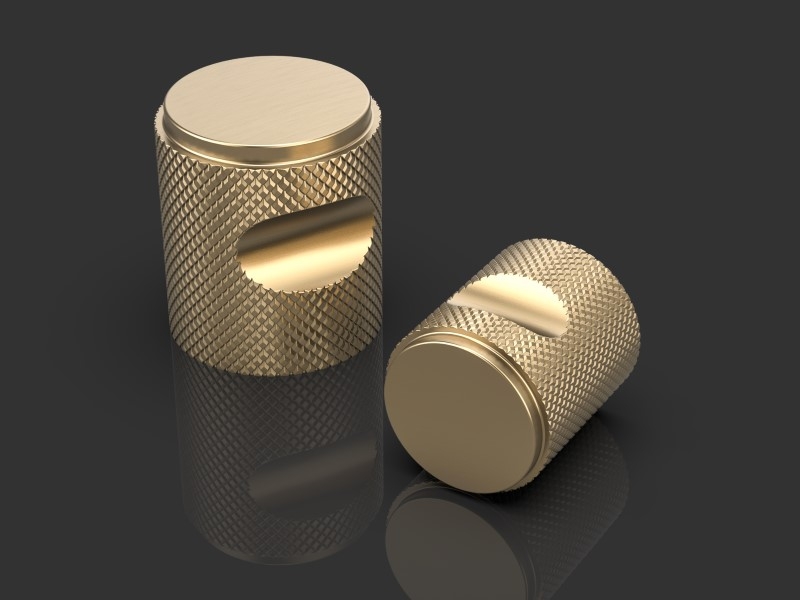 Мебельная ручка Oliver Knights Carlos CH I матовая латунь