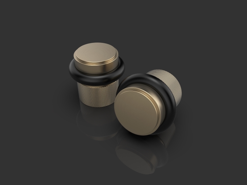 Дверной ограничитель Oliver Knights Carlos DS полированная латунь