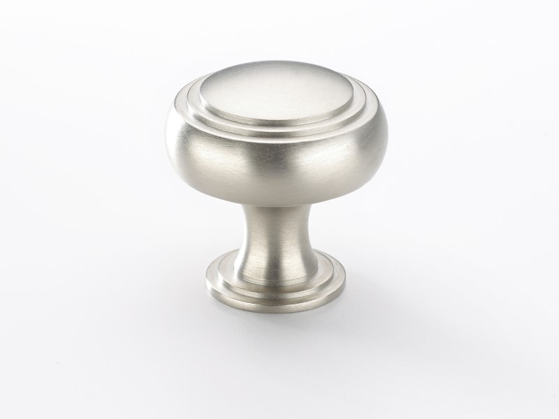 Мебельная ручка-кнопка Armac Martin Carlton матовый хром