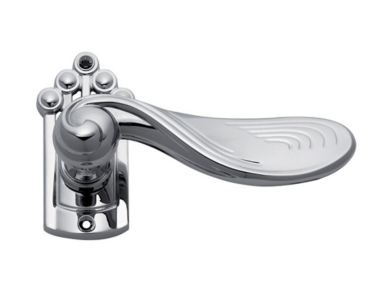 Дверная ручка на розетке Enrico Cassina FRANCA C09411 полированный хром