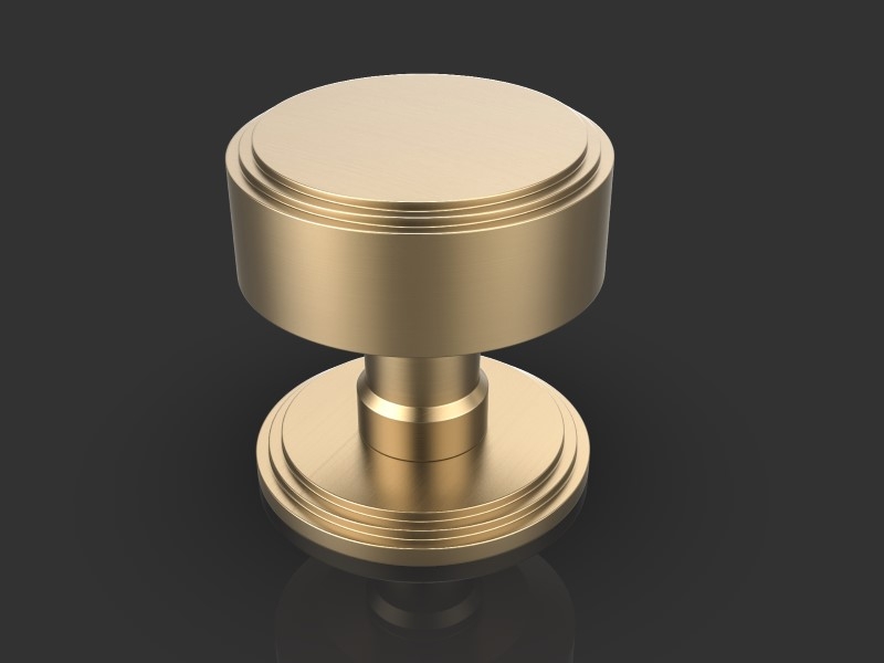 Центральная ручка-кноб Oliver Knights Ginglain матовая латунь