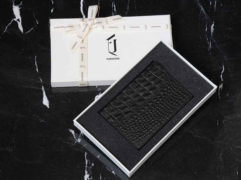Обложка кожаная на паспорт FURNITEK модель FG-0202514 в подарочной коробке