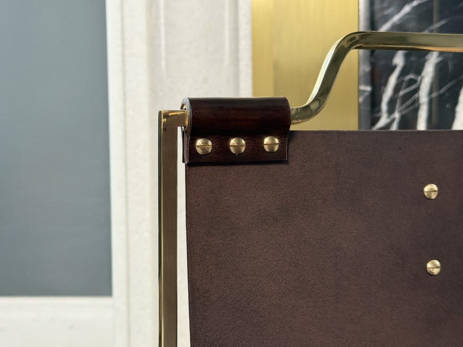 Каминный набор с дровницей FURNITEK FG-01123 полированная латунь