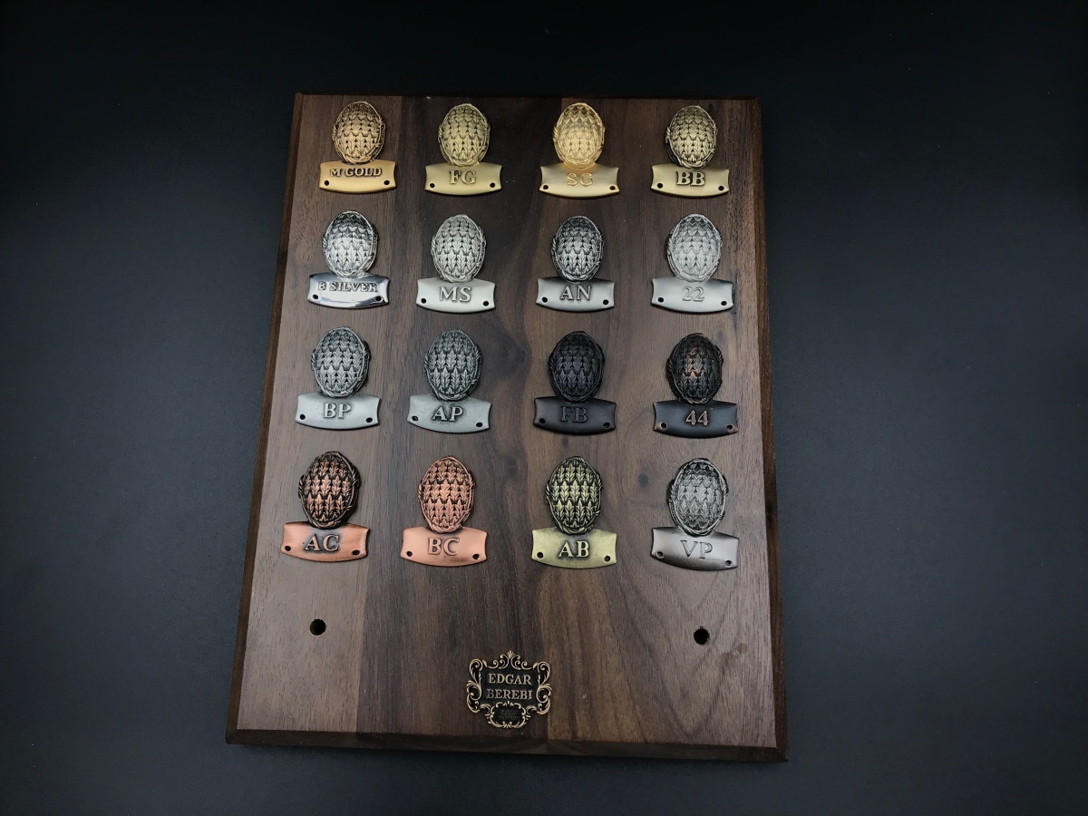 Мебельная ручка-кнопка Edgar Berebi 7725 медь