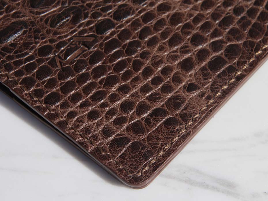 Обложка на паспорт FURNITEK модель FG-02017 из натуральной кожи цвет красно-коричневый