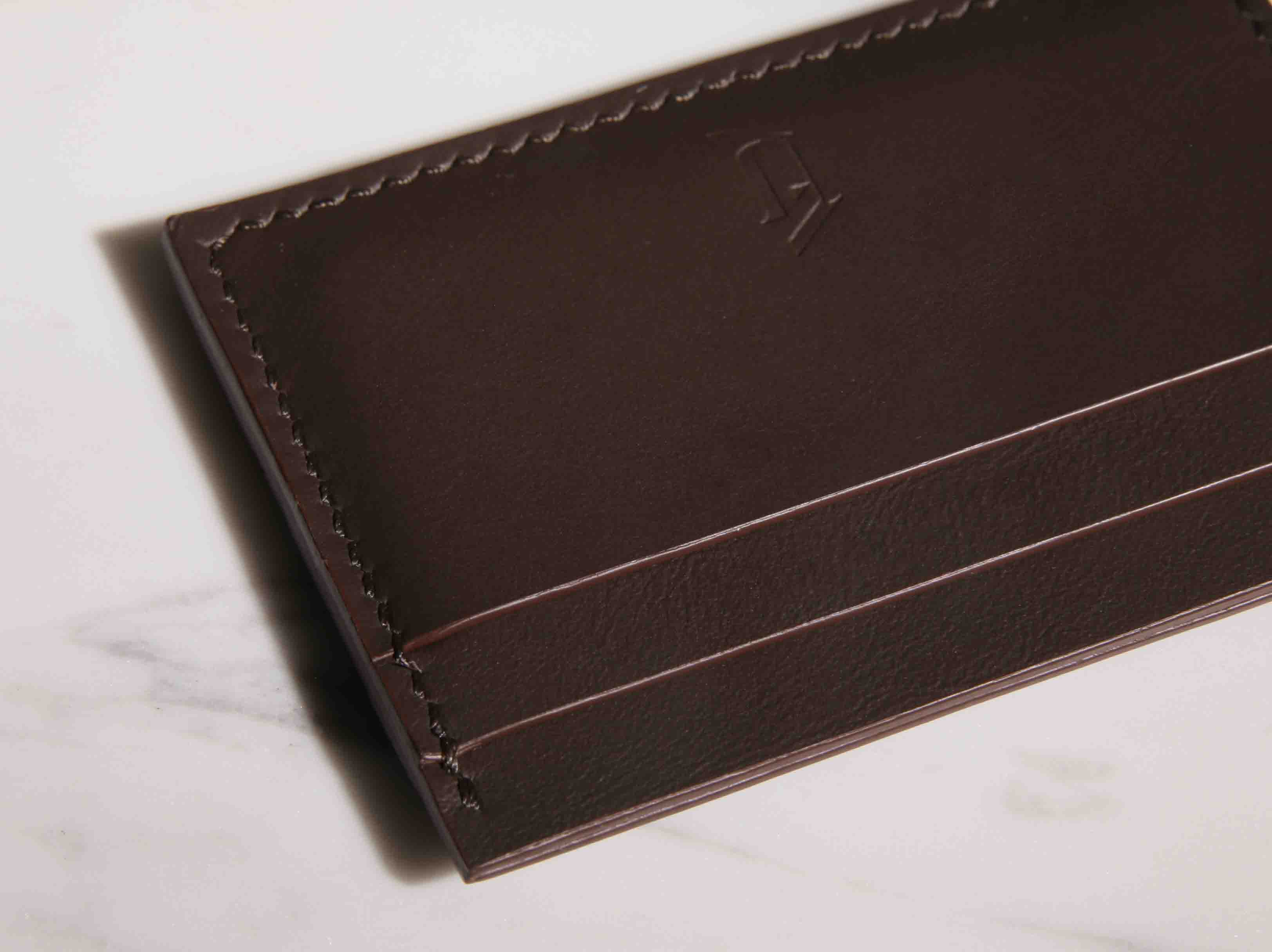 Картхолдер из натуральной кожи FURNITEK модель FG-041002 Nappa Truffel Braun №18