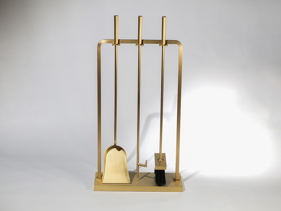 Каминный набор FURNITEK FG-05011 матовая латунь