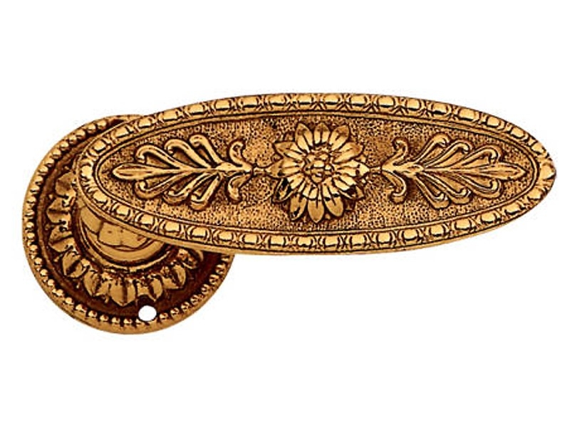 Дверная ручка на розетке Enrico Cassina LETIZIA C02011 французское золото