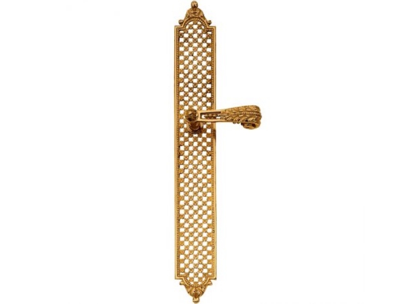 Дверная ручка на планке Enrico Cassina MARIE-ANTOINETTE C01610 полированная латунь