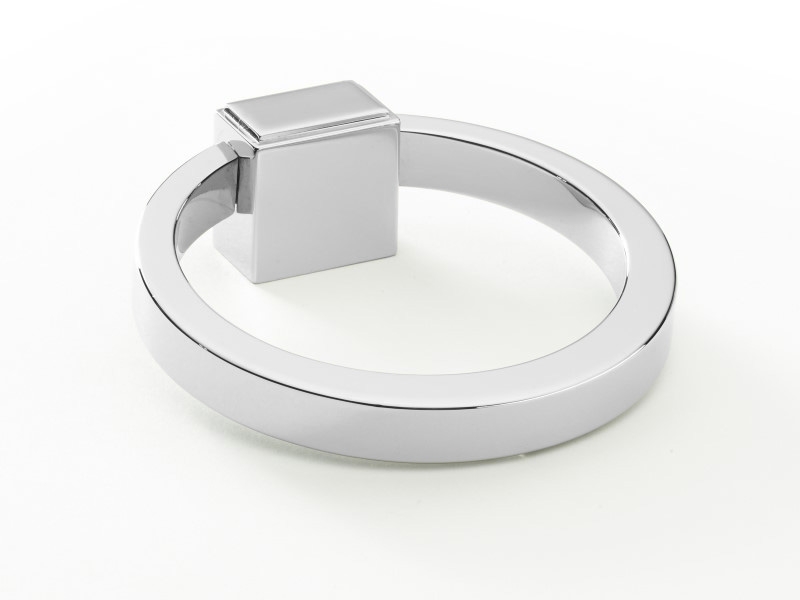 Мебельная ручка-кольцо Armac Martin Oblique полированный хром