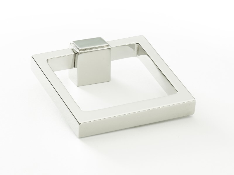 Мебельная ручка-кольцо Armac Martin Quadrille полированный никель