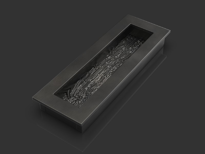 Врезная ручка Oliver Knights Serlo FP черненая латунь