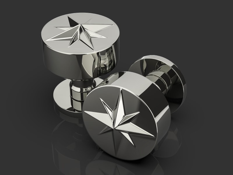 Дверная ручка-кноб Oliver Knights Tegyr DK полированный никель