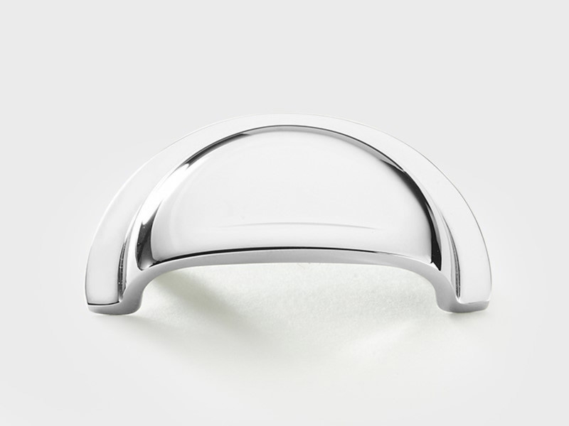 Мебельная ручка-ракушка Armac Martin Cotswold  полированный хром