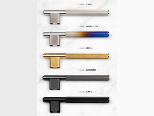 Мебельная L-образная ручка Buster & Punch GLB-05326 из латуни