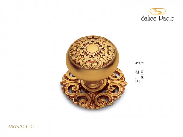 Мебельная ручка Salice Paolo MASACCIO 429 античная латунь