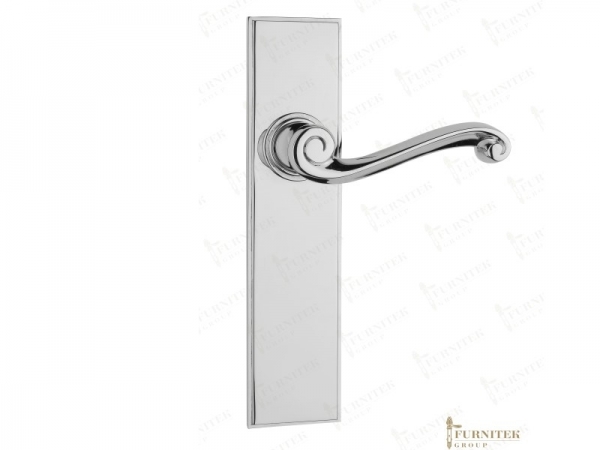 Дверная ручка Frank Allart на планке 7766 5911 полированный хром