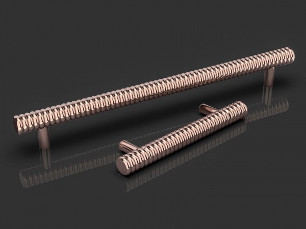 Мебельная ручка Oliver Knights Brastius CH II полированная медь