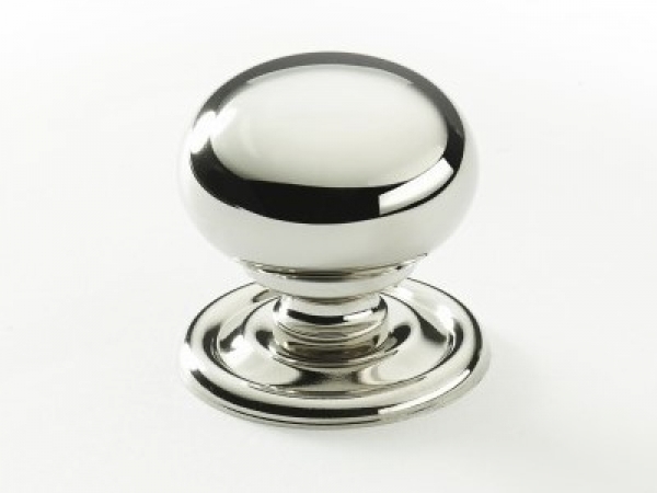 Мебельная ручка-кнопка Armac Martin Cotswold полированный никель