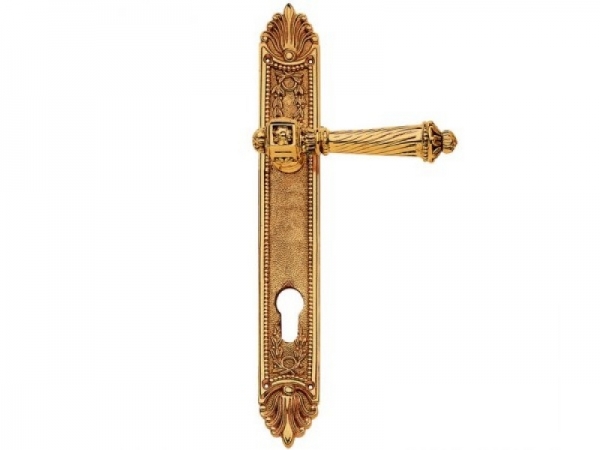 Дверная ручка на планке Enrico Cassina ELISA C11010 французское золото