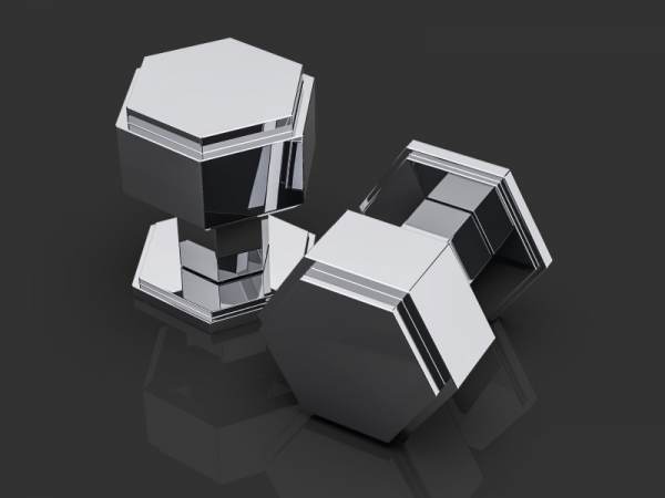 Дверная ручка-кноб Oliver Knights Harriette DK полированный никель