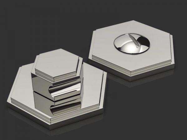 Комплект WC Oliver Knights Harriette T&R полированный никель