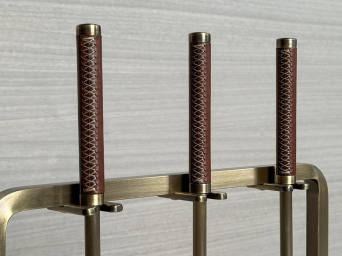 Каминный набор FURNITEK FG-05016 античная латунь