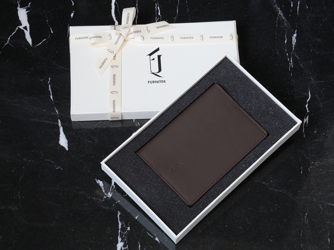 Обложка кожаная на паспорт FURNITEK модель FG-0202515 в подарочной коробке