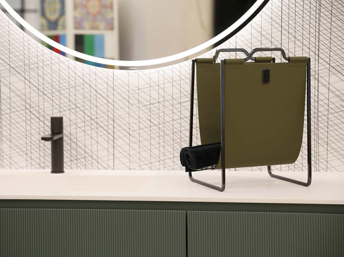 Подставка под сумки FG-138 чернёная латунь полировка