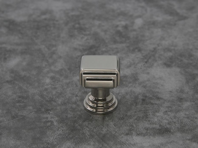 Мебельная ручка кнопка Oliver Knights CH Amr 25мм полированный никель