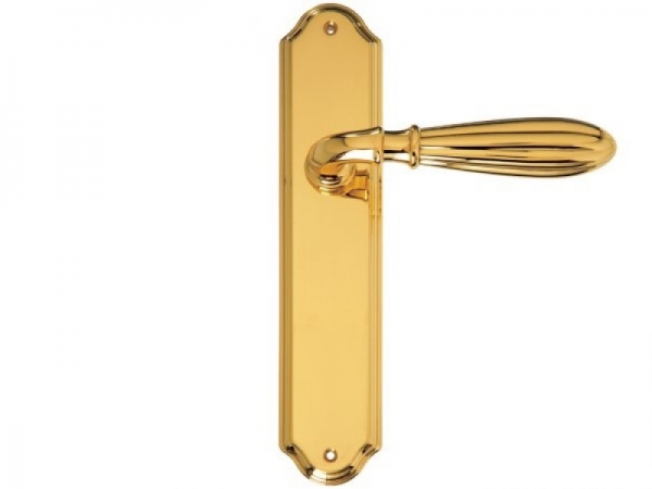 Дверная ручка на планке Enrico Cassina INDIRA 480602 полированная латунь