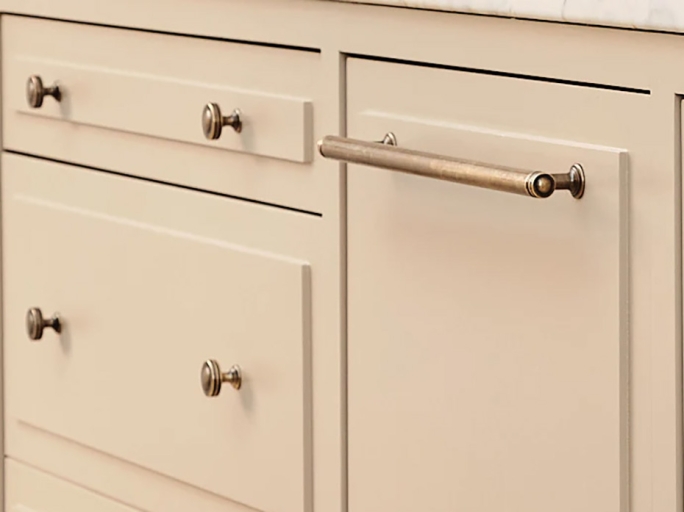 Мебельная ручка-скоба Armac Martin Corona 192 мм латунь полированная