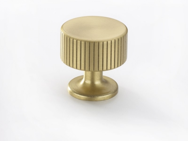 Мебельная ручка-кнопка Armac Martin Leebank матовая латунь