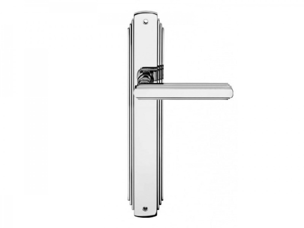 Дверная ручка на планке Linea Cali Glamour полированный никель