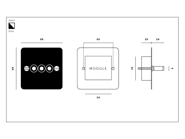 Выключатель тумблерный Buster & Punch тройной UK-TO-CO-3G-SM-BR  бронза