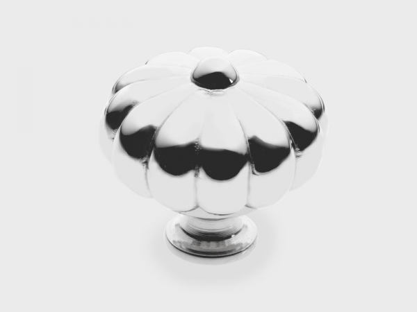 Мебельная ручка-кнопка Armac Martin Aberdovey полированный никель