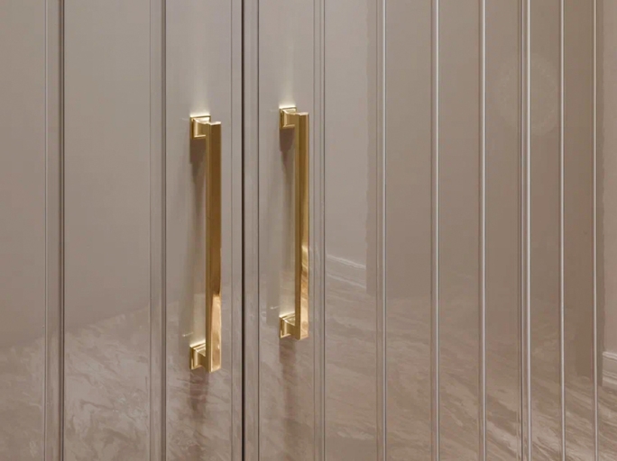 Мебельная ручка-скоба Armac Martin Jefferson 335 мм полированная латунь