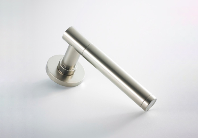 Дверная ручка на розетке Frank Allart nw1203497 матовый никель