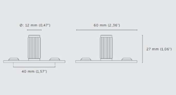 Мебельная ручка кнопка Buster & Punch GFK-02318 латунь