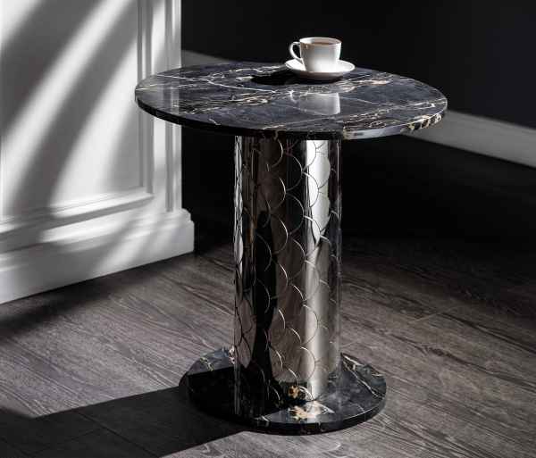 Кофейный стол из латуни и мрамора FURNITEK